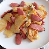 ソーセージとポテトのハーブソテー