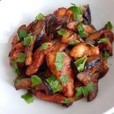 ささ身とナスの辛みそ炒め