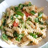 ミツバと明太子ショートパスタ