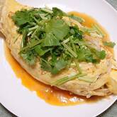 シャキシャキモヤシ炒めオムレツ