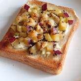 サツマイモのダブルチーズトースト