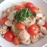 鶏肉とミニトマトの甘酢炒め