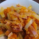 子どもにも人気！カボチャとベーコンのシンプル炒め