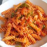 マカロニのケチャップ炒め