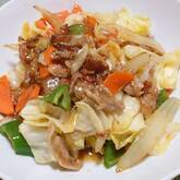 豚肉のソース炒め