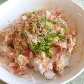 里芋とおかか梅の和風ポテトサラダ