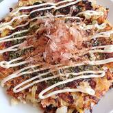 ご飯お好み焼き