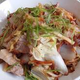豚肉と白菜の炒め蒸し