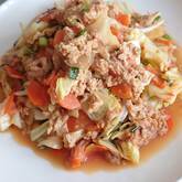 ツナ缶の卵炒め