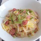 白菜が余ったらコレ！とろとろ白菜のチーズ炒め