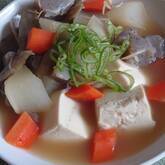 豆腐と根菜の煮物