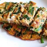 ニラとひき肉の卵焼き