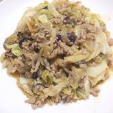 ナスと豚ひき肉のカレー炒め