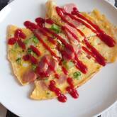 ブロッコリー入りオムレツ