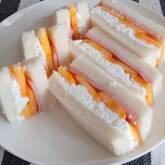 柿のハムチーズサンド