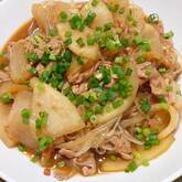 冬瓜と豚肉の春雨炒め