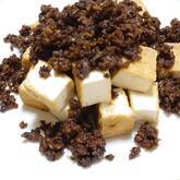 厚揚げの肉みそかけ