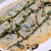 サクッと絶品！簡単ニラだけチヂミ