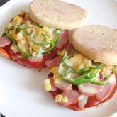 マフィンでピザ