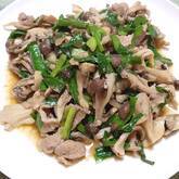 豚とキノコのマヨネーズ炒め