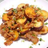 豚とサツマイモの辛みそ炒め