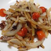 豚肉のクミンシード炒め