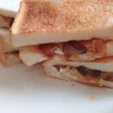 リンゴのホットサンド