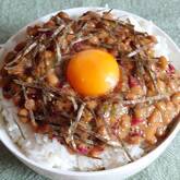 しば漬け納豆丼