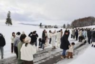 人気の並木は切り株に、押し寄せる観光客に「いたちごっこ」　山林火災で仮住まい今も、乾燥の冬ふたたび