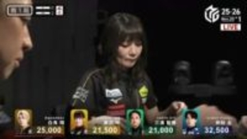 鬼に金棒、セレブに宝石配牌！人気女流のゴージャスすぎる手牌と衝撃結末「すごすぎる」／麻雀・Mリーグ