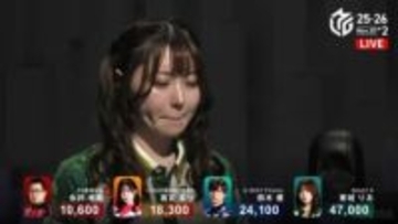 勝利の“美水”をちゅー！グラビアも人気の美女雀士、試合直後のかわいらしい口元にファンうっとり「めっちゃかわいい！」／麻雀・Mリーグ