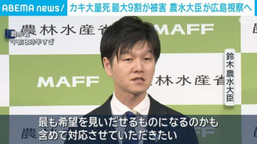 カキ大量死 最大9割が被害 農水大臣が広島視察へ