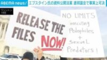 エプスタイン氏の資料公開法案 連邦議会で事実上可決