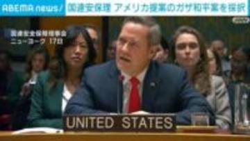 国連安保理 アメリカ提案のガザ和平案を採択