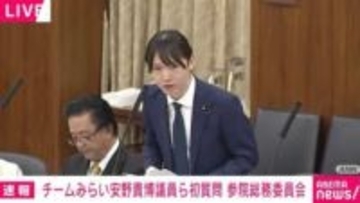 チームみらい安野貴博議員が初質問…国会で「自治体のシステム重複投資」について議論