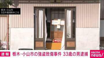 栃木・小山市の強盗致傷事件 33歳男を逮捕