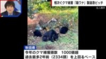 「まさに戦争だよ」秋田県のクマ被害が深刻化…小泉防衛大臣、自衛隊派遣で装備には“木銃”を採用