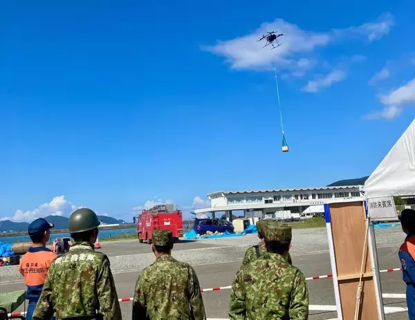 福井県小浜市で物流ドローンを活用した災害時の物資搬送訓練を実施　1,000名以上が参加