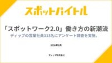 スポットワークは移行期へ、副業・Wワーク型が今後増加と59.4％が回答　「長期価値型」活用が約半数に