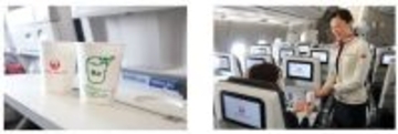 JAL・日本製紙ら、「紙コップto紙コップ」の水平リサイクルを実現　6月の羽田発JAL国内線運航便にて再生紙コップを提供