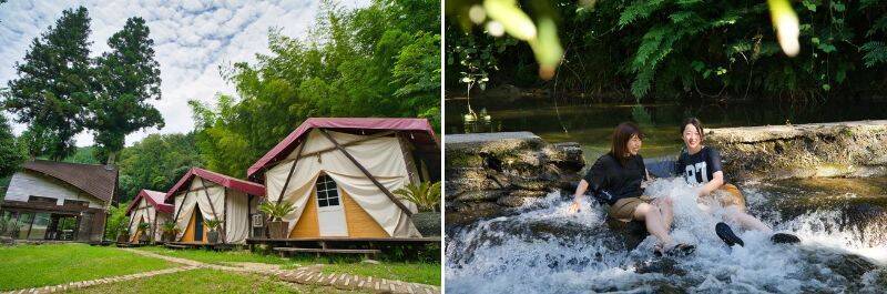 愛知県岡崎市「ウッドデザインパーク岡崎」にテントサウナプランが登場　BBQと川遊びも同時に楽しめる体験プラン