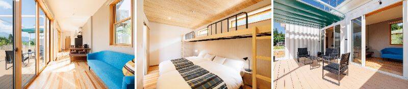 長野県白馬村に全3棟プライベート温泉付コテージ「グランコテージ白馬」が2月9日オープン　テラスと屋上デッキから白馬三山の眺望を堪能