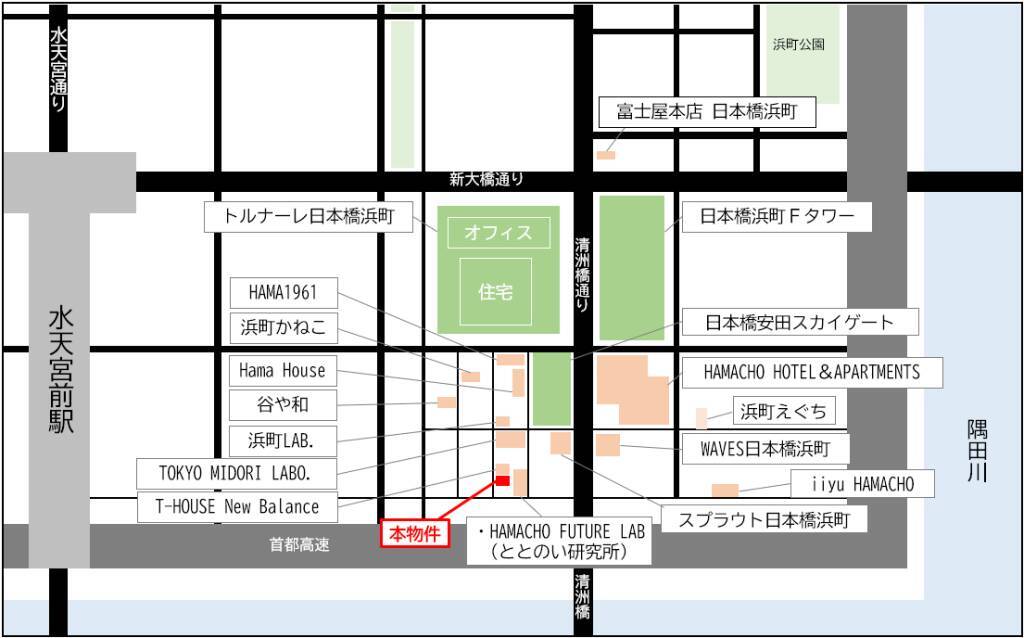 東京都中央区「（仮称）日本橋浜町3－14計画」改修工事が着工　新たな路面型店舗が開業へ