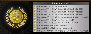 「じゃらんアワード」近畿・北陸ブロックを公表　1年間で売れた宿や泊まって良かった宿など表彰