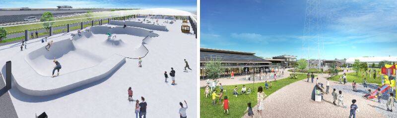 栃木県宇都宮市に「アークタウン宇都宮（東部総合公園）」が3月28日オープン　スケートパークや飲食店を完備