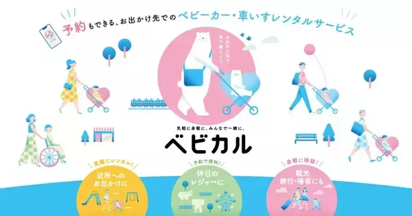 TAKANAWA GATEWAY CITYで予約可能な「ペットカートレンタルサービスbyベビカル」を3月1日開始　1時間500円から