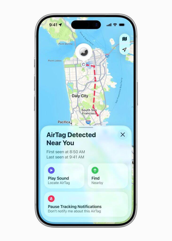 Apple、「AirTag」第2世代を発表　探せる範囲を拡大　1個4,980円