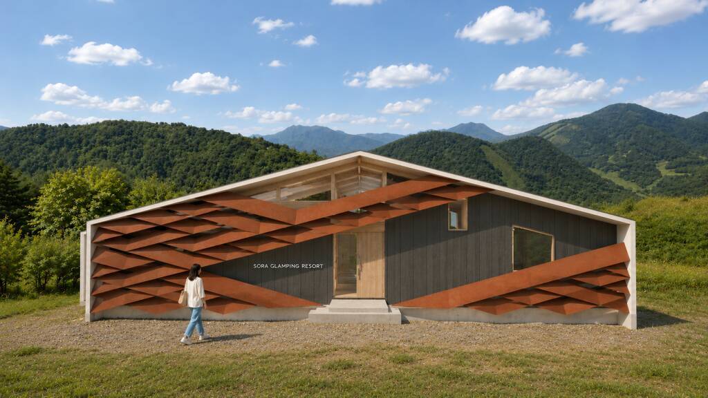 長野・山ノ内町でグランピング施設「SORA GLAMPING RESORT」が9月12日営業開始　「レセプション＆カフェラウンジ」がリニューアル