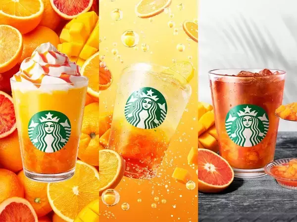 スターバックス、オレンジとマンゴーを使用した夏限定ビバレッジ3商品を7月22日より発売