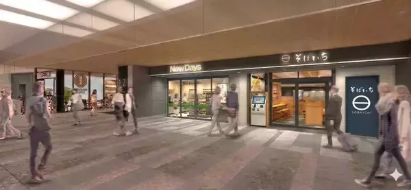 JR渋谷駅新南改札内外に4ショップ　猿田彦珈琲2店、そばいち、NewDaysが6月1日オープン